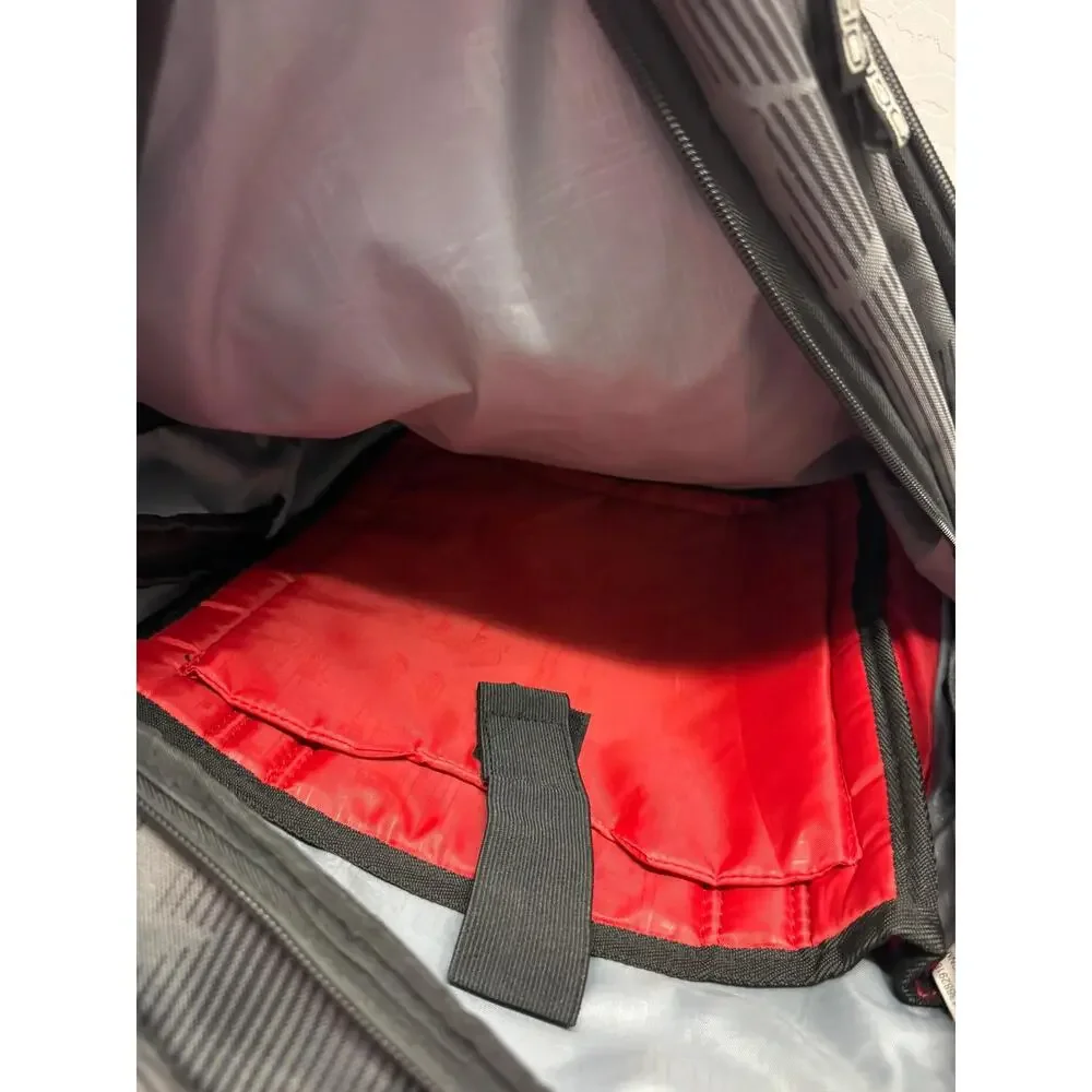 Ogio Excelsior Backpack Gray Black Multiple Compartments Zipper Closure One Size